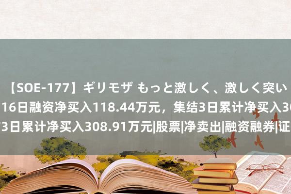 【SOE-177】ギリモザ もっと激しく、激しく突いて Ami 七一二：8月16日融资净买入118.44万元，集结3日累计净买入308.91万元|股票|净卖出|融资融券|证券之星音书