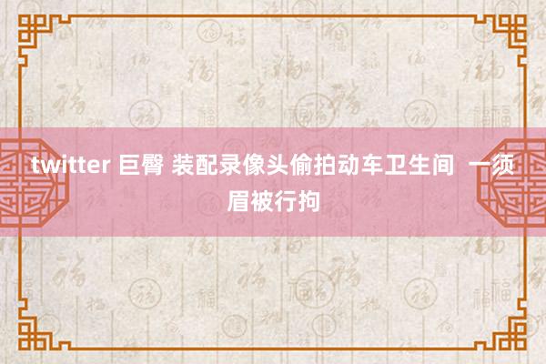 twitter 巨臀 装配录像头偷拍动车卫生间  一须眉被行拘