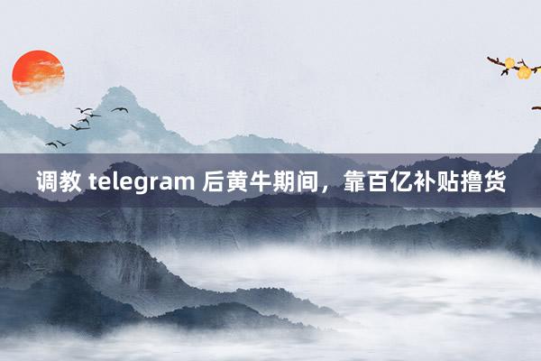 调教 telegram 后黄牛期间，靠百亿补贴撸货